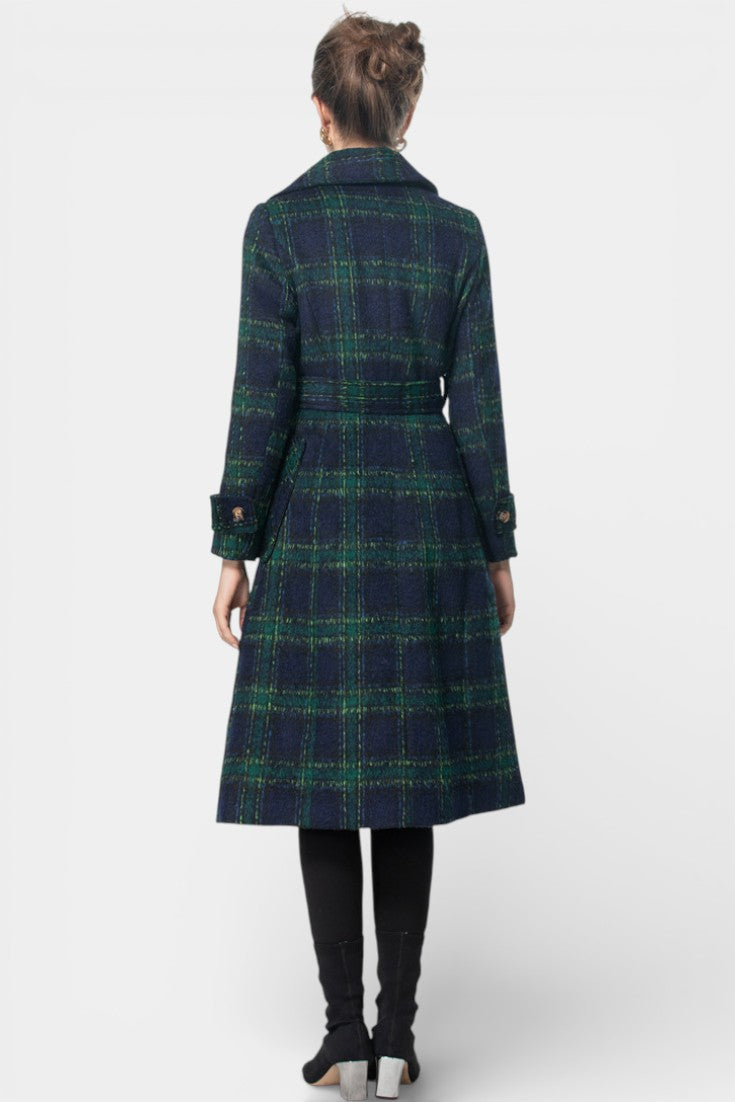 Sabrina, Checked Longline Coat