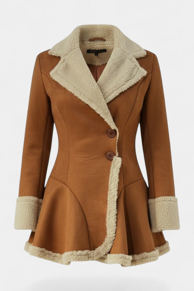 Agatha, Fitted Flared Button Coat