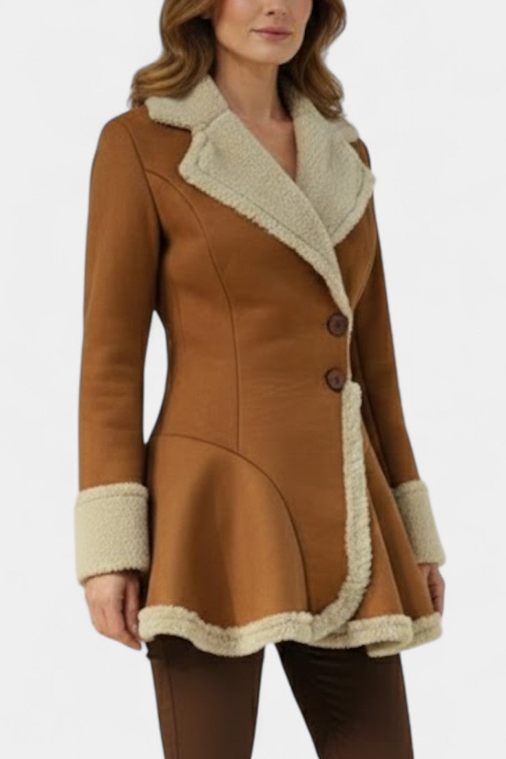 Agatha, Fitted Flared Button Coat