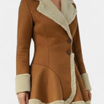 Agatha, Fitted Flared Button Coat