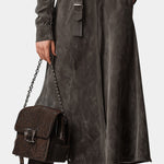 Morwenna, Belted Long Western Coat
