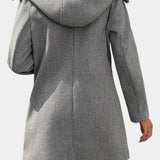 Ophelia, Double-Breasted Hooded Coat