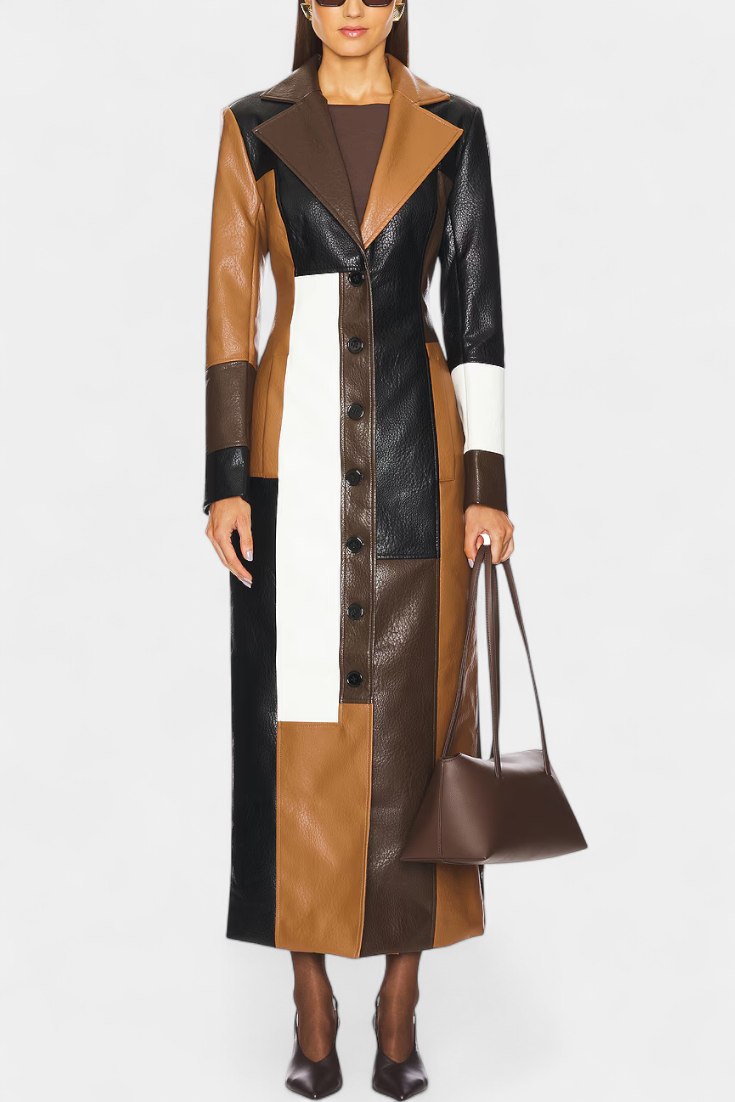 Natalie, Panelled Longline Coat