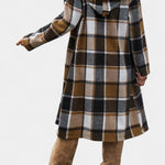 Olive, Hooded Check Jacket