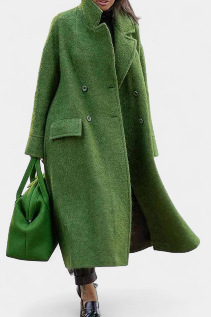Cornelia, Oversized Double-Breasted Long Coat