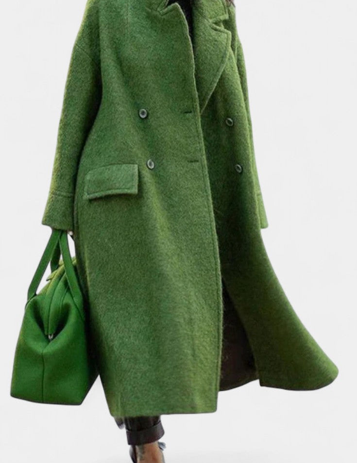 Cornelia, Oversized Double-Breasted Long Coat