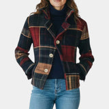 Emma, Timeless Checked Cropped Jacket