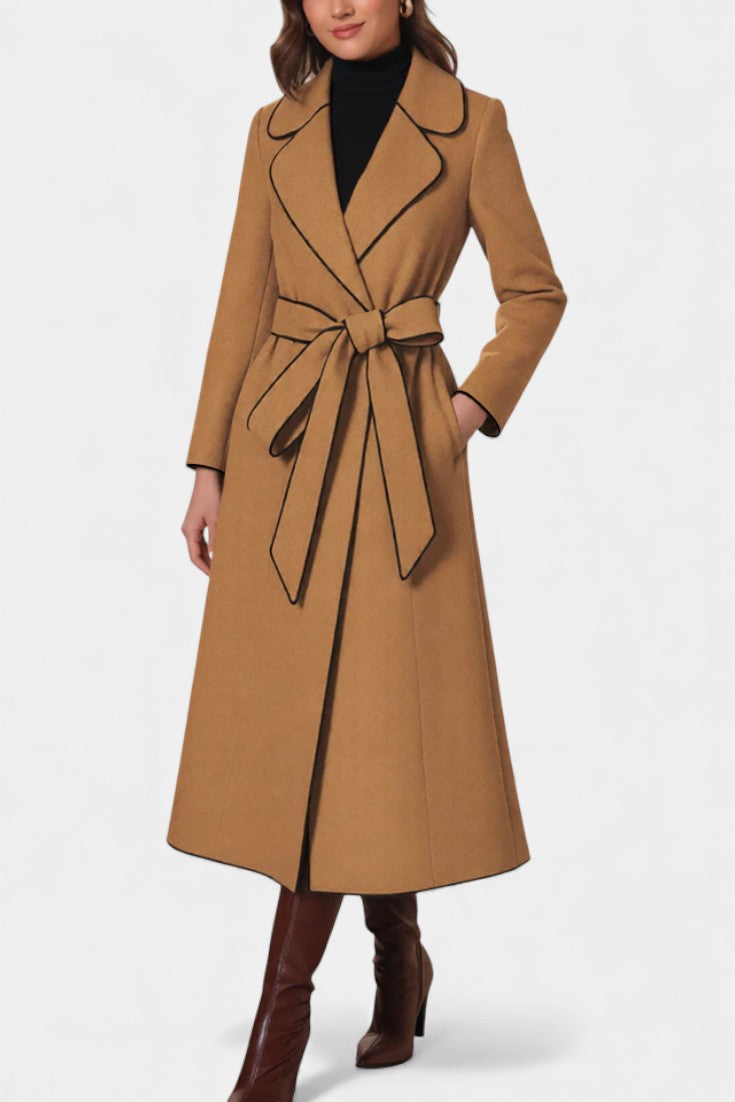 Marguerite, Belted Longline Coat