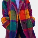 Rowena, Bold Checked Oversized Coat