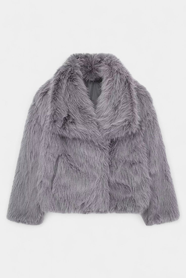 Lauren, Plush Oversized Statement Coat