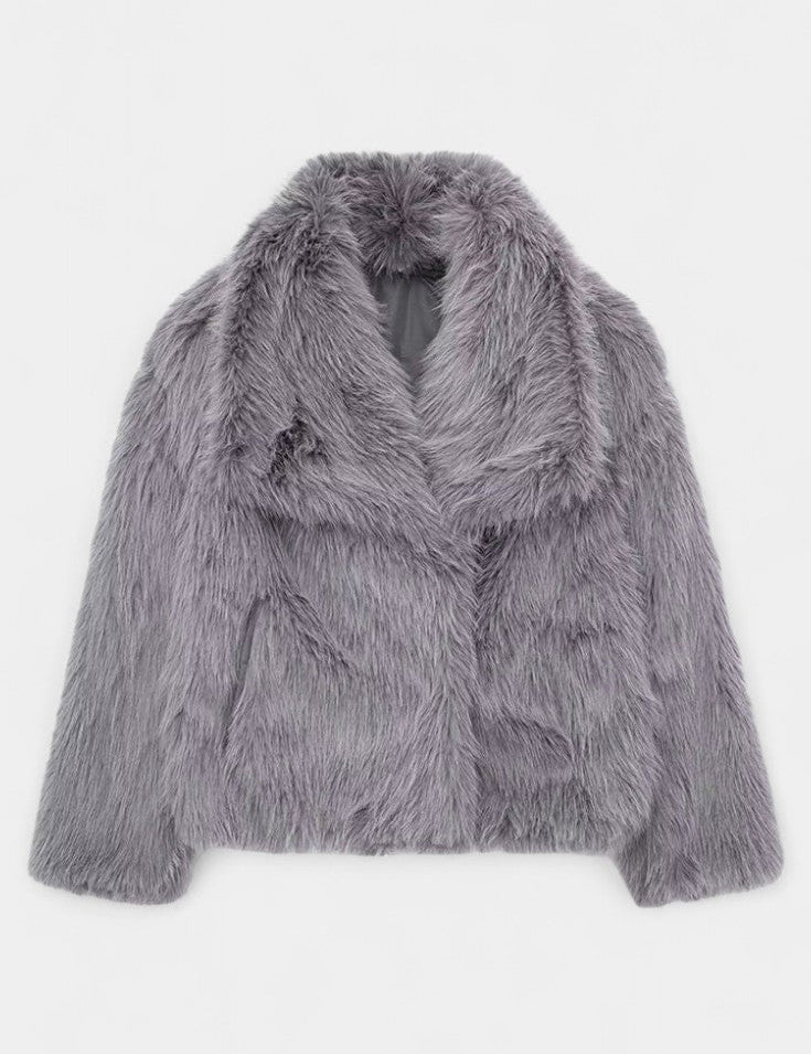 Lauren, Plush Oversized Statement Coat