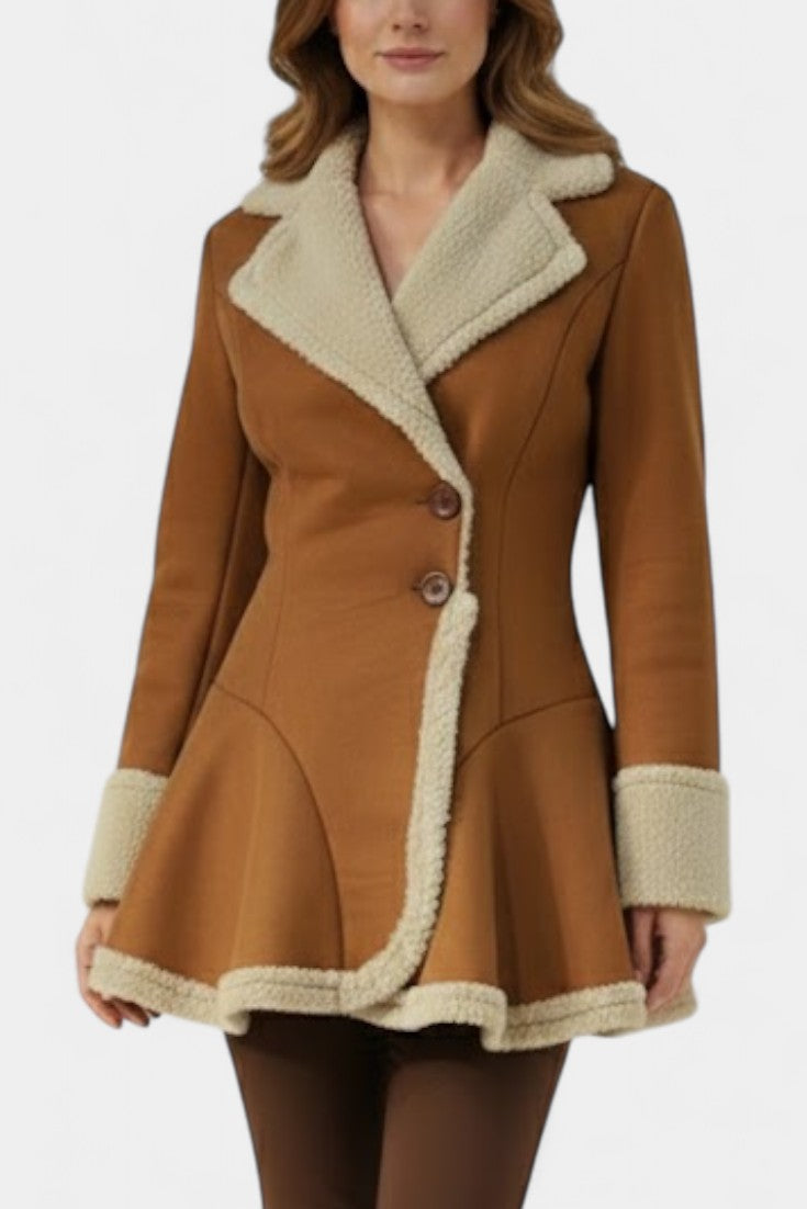 Agatha, Fitted Flared Button Coat