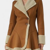 Agatha, Fitted Flared Button Coat