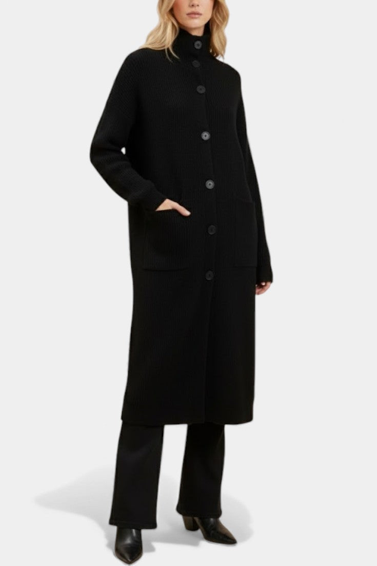 Amelie, Longline Roll Neck Coat