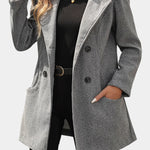Ophelia, Double-Breasted Hooded Coat