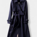 Guinevere, Double-Breasted Belted Trench Coat