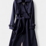 Guinevere, Double-Breasted Belted Trench Coat