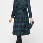 Sabrina, Checked Longline Coat