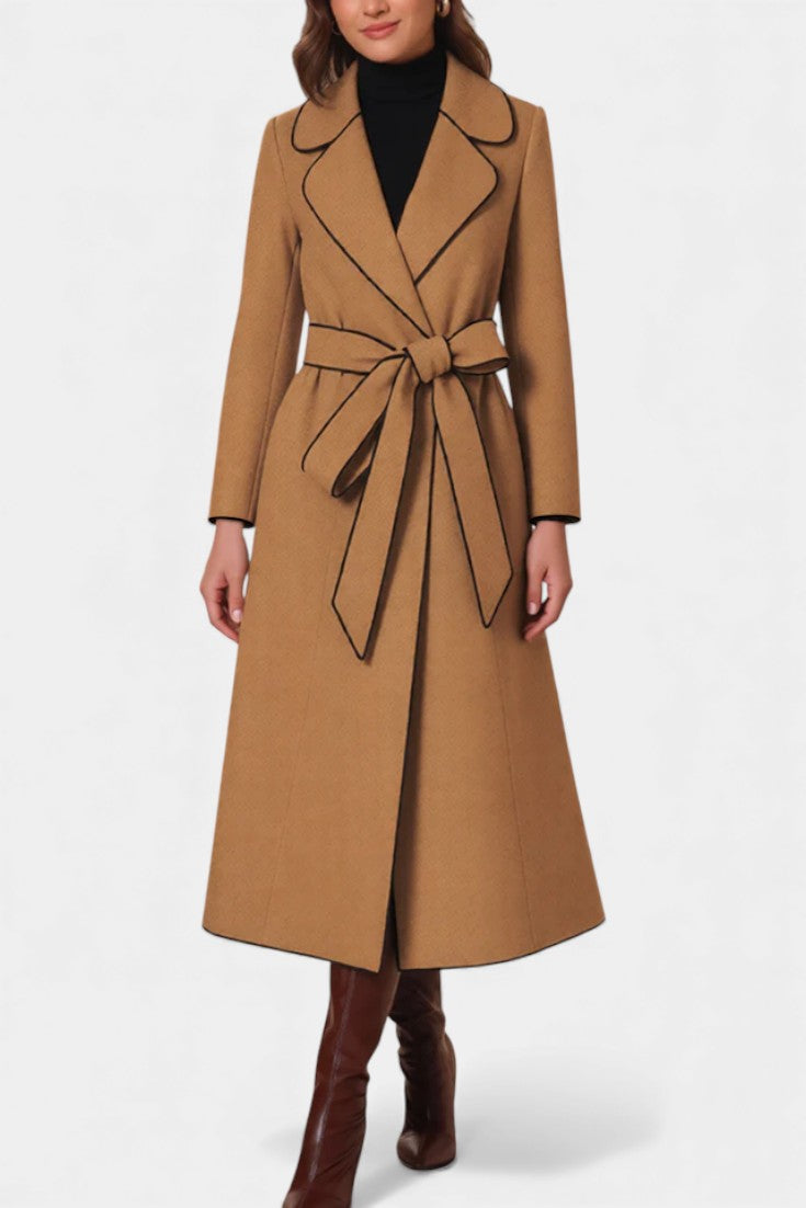 Marguerite, Belted Longline Coat