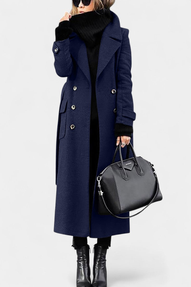 Rosabel, Tailored Double-Breasted Long Coat