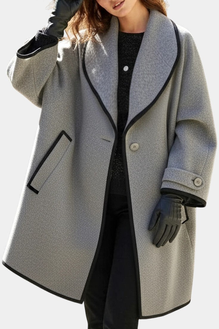 Maura, Wide-Collar Statement Coat