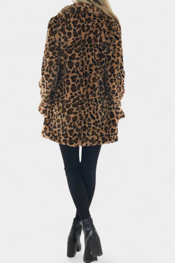 Nadine, Plush Longline Hooded Coat