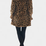Nadine, Plush Longline Hooded Coat