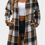 Olive, Hooded Check Jacket