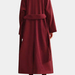 Lenora, Belted Long Wrap Coat