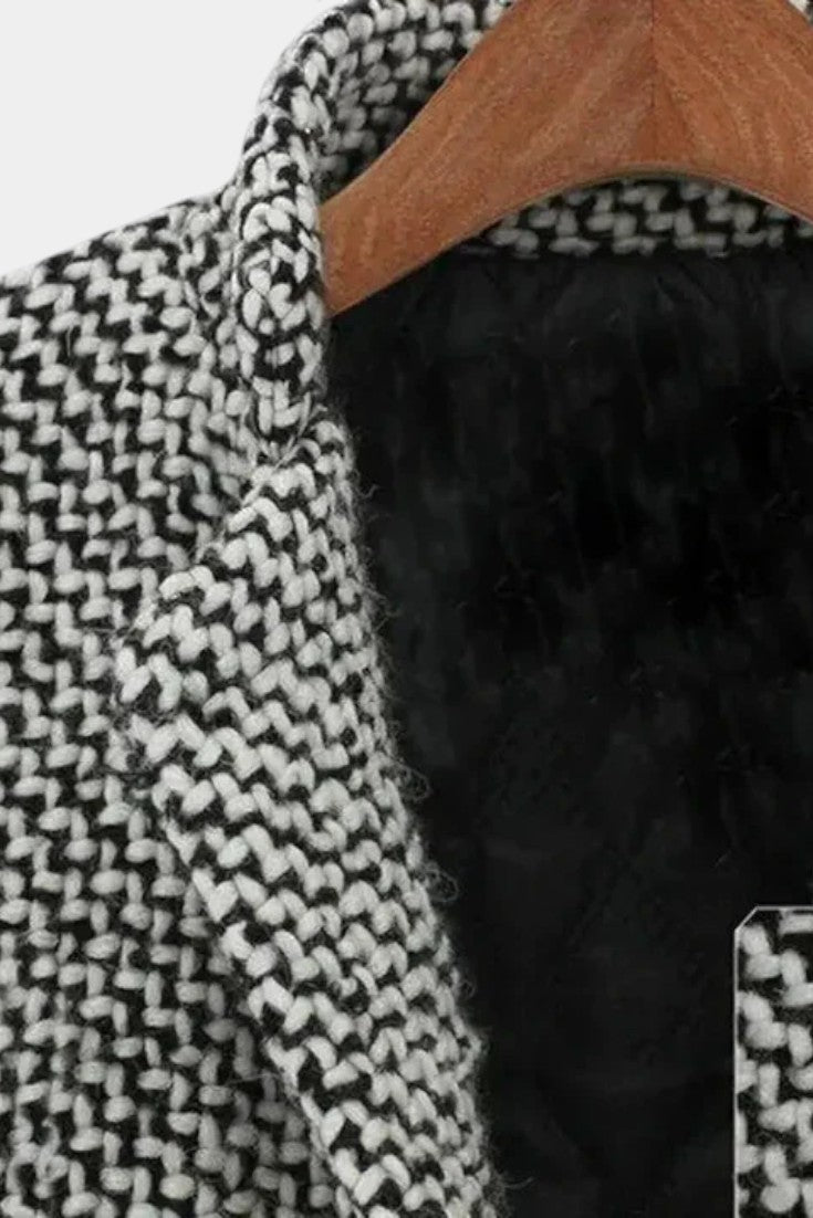 Yasmin, Textured Tailored Long Coat