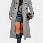 Philippa, Tailored Double-Breasted Long Coat