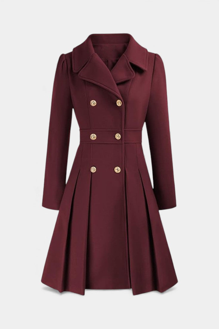 Ottilie, Double-Breasted A-Line Coat