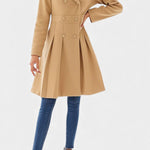 Ottilie, Double-Breasted A-Line Coat