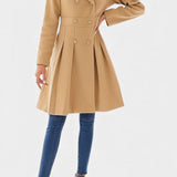 Ottilie, Double-Breasted A-Line Coat