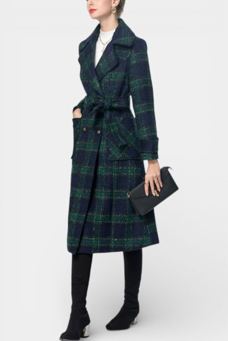 Sabrina, Checked Longline Coat