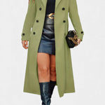 Philippa, Tailored Double-Breasted Long Coat