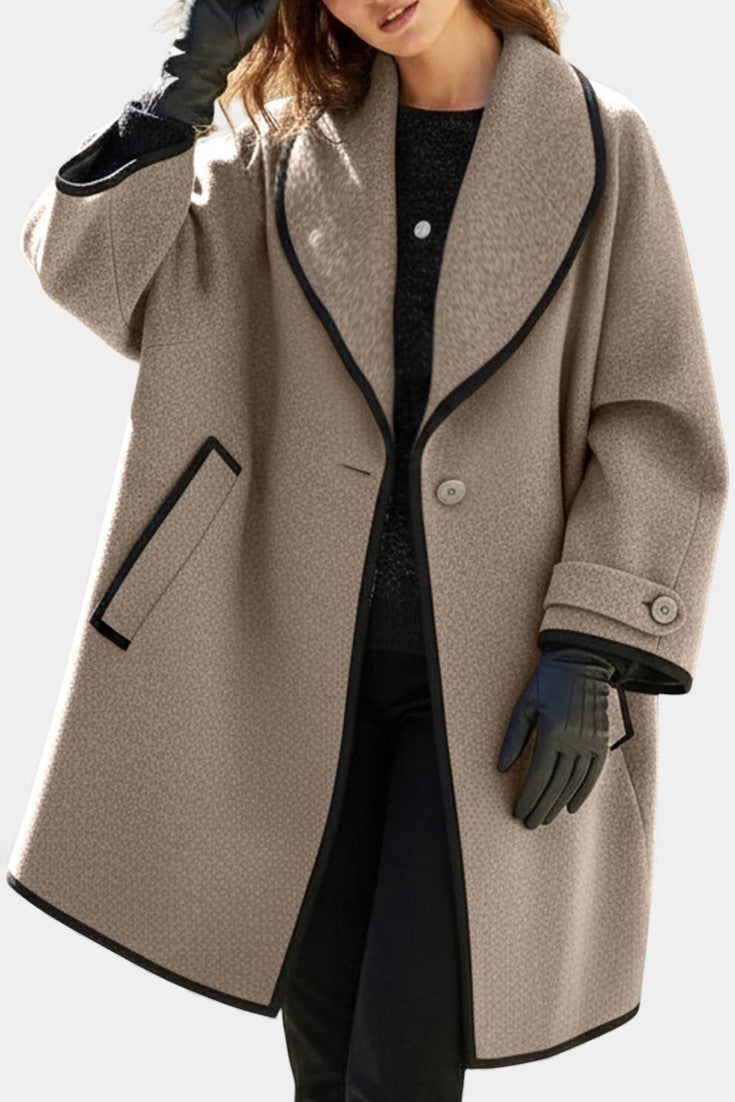 Maura, Wide-Collar Statement Coat