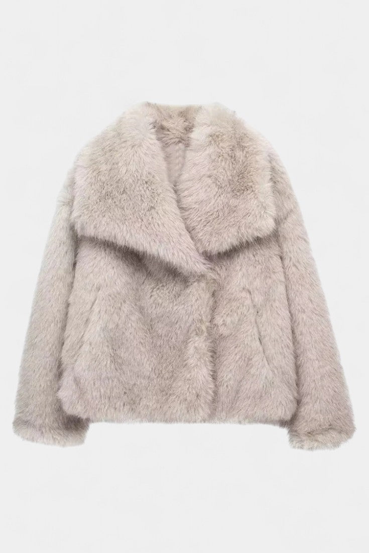 Lauren, Plush Oversized Statement Coat