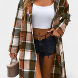 Olive, Hooded Check Jacket