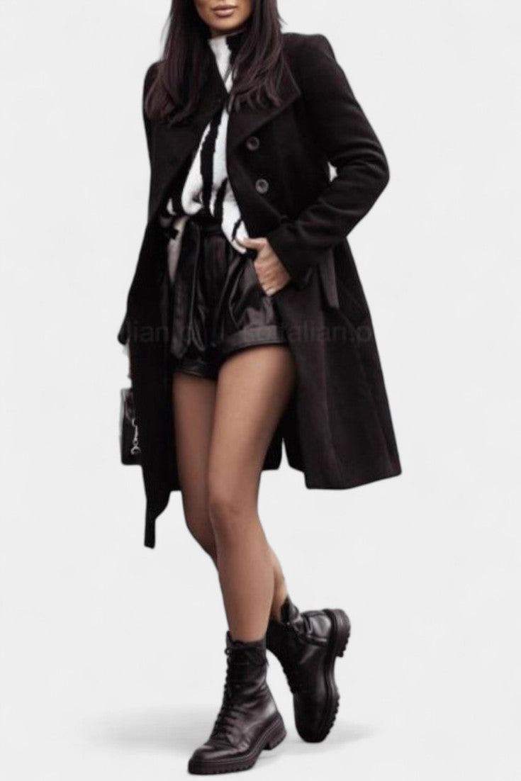 Odette, Belted Longline Coat