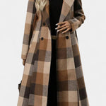 Faye, Belted Checked Longline Coat