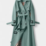 Guinevere, Double-Breasted Belted Trench Coat