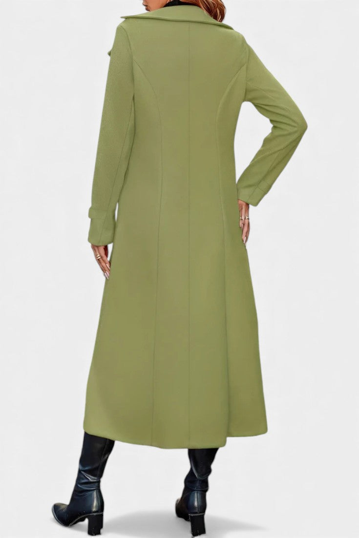 Philippa, Tailored Double-Breasted Long Coat