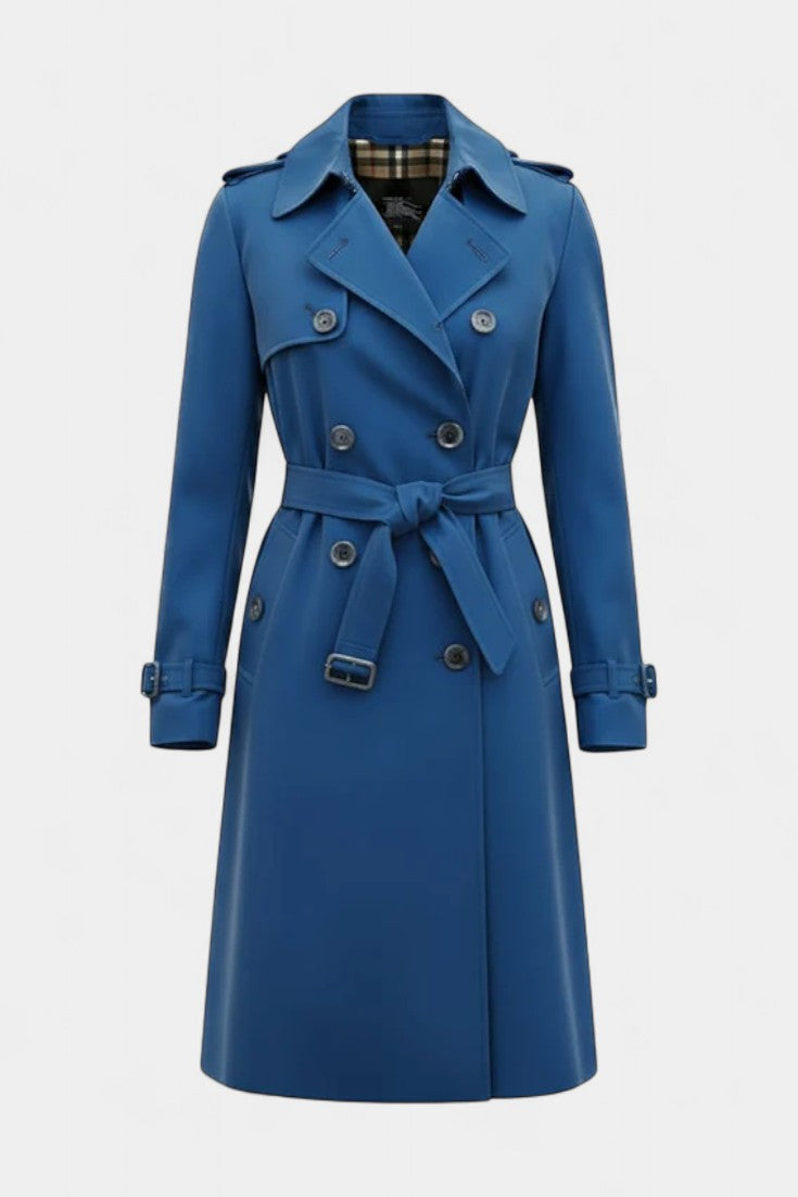 Guinevere, Double-Breasted Belted Trench Coat