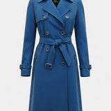 Guinevere, Double-Breasted Belted Trench Coat