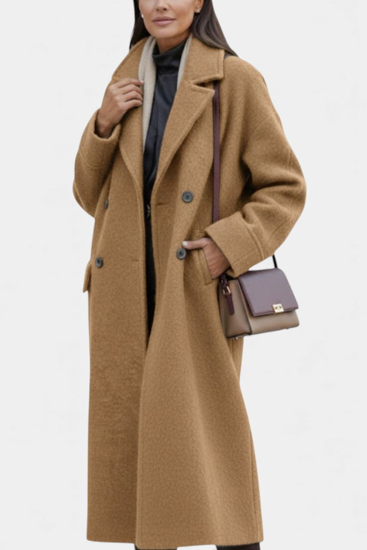 Cornelia, Oversized Double-Breasted Long Coat