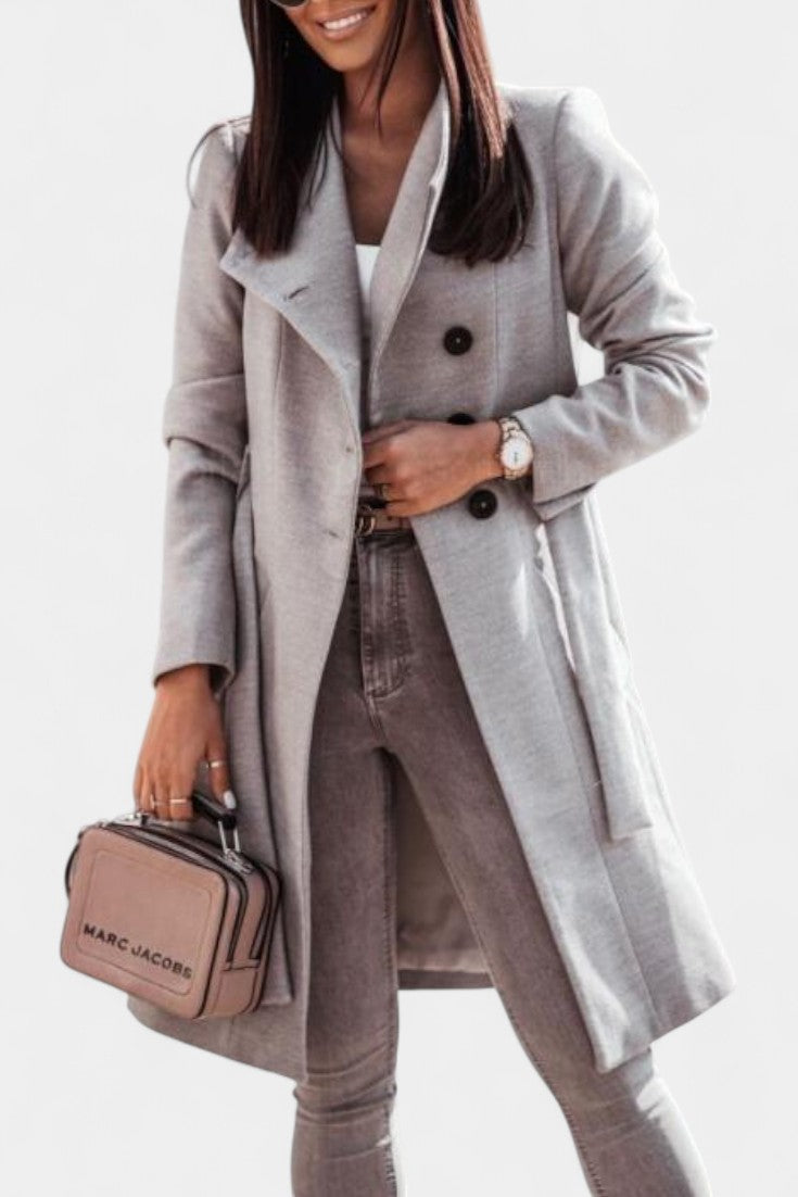 Odette, Belted Longline Coat