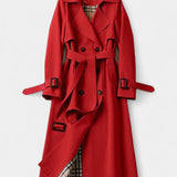 Guinevere, Double-Breasted Belted Trench Coat