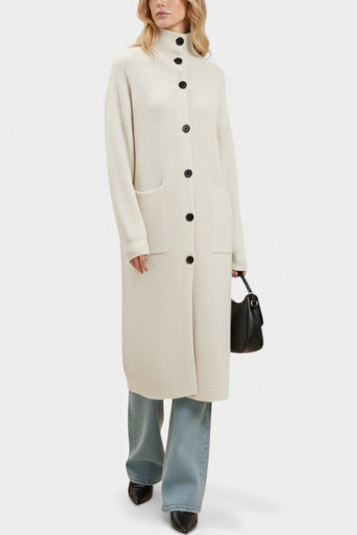 Amelie, Longline Roll Neck Coat