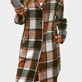 Olive, Hooded Check Jacket